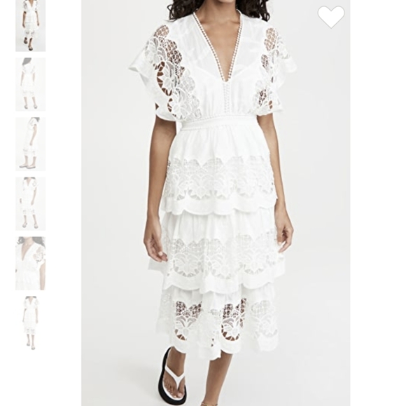 Farm Rio Embroidered Richelier Midi Dress - Picture 11 of 12